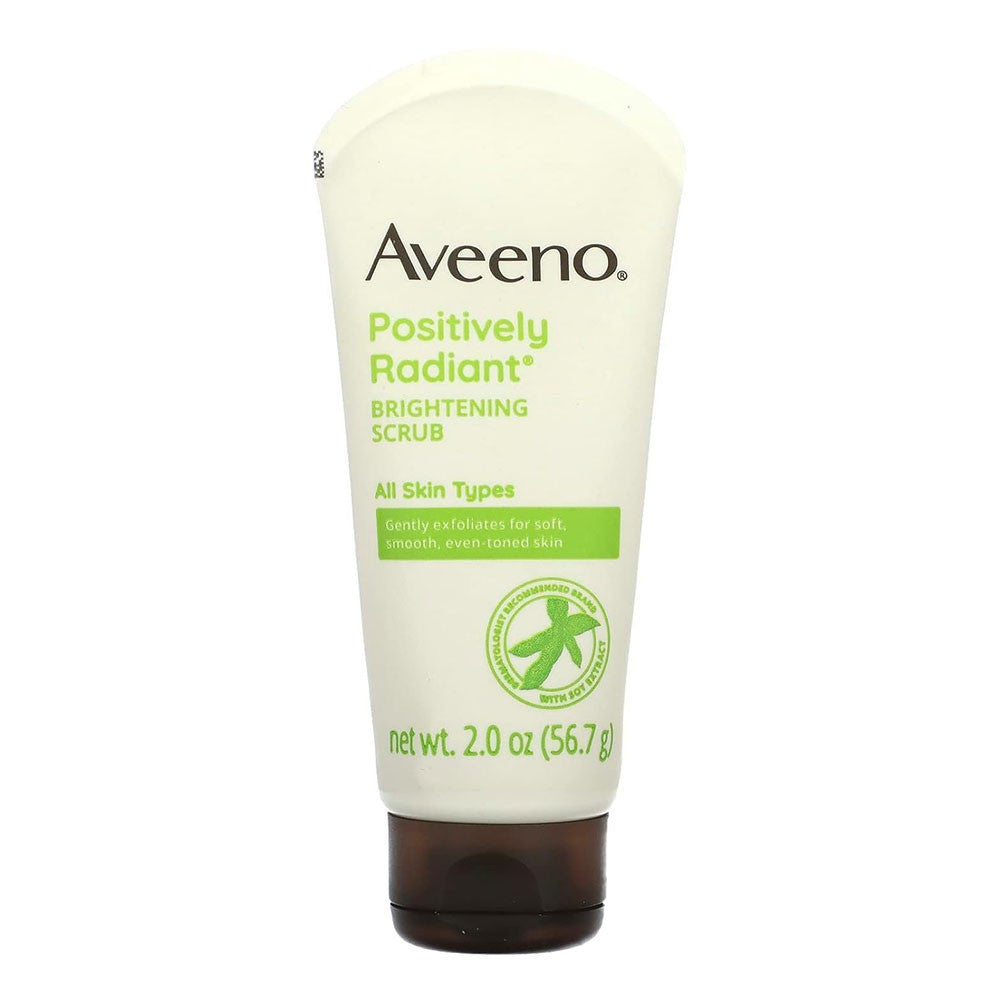 Aveeno Positively Radiant Skin Brightening Exfoliating Daily Facial Scrub, 2 Oz